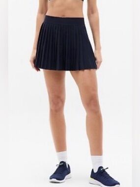 ATHLETA NWT Match Point Pleated Skort Navy Size Large